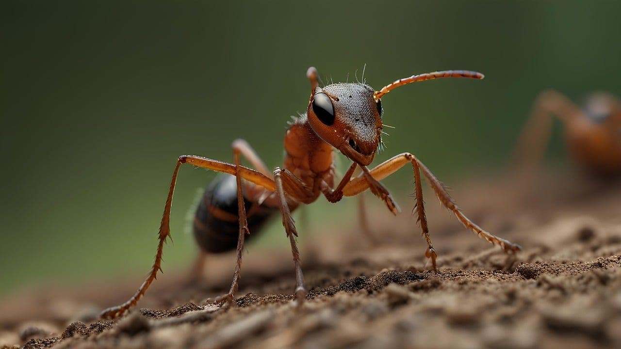 Ant domestique en gros plan, spécialiste de l'élimination des insectes nuisibles, conception de services de désinsectisation, extermination d'insectes pour les maisons et entreprises, expert en lutte antiparasitaire.